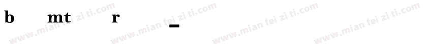Bell MT Pro Regular字体转换